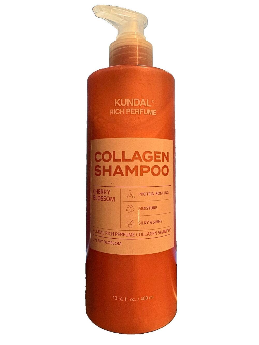 Kundal Rich Perfume Collagen Shampoo - Cherry Blossom - 13.52 fl oz / 400 ml NEW